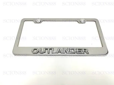 1pc 3D OUTLANDER Emblem Badge Stainless Steel Chromed Metal License Plate Frame • $23.98