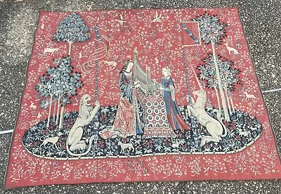 Exquisite Tapestry/wall Display: ‘the Lady And The Unicorn’ • $3000