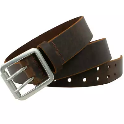 Nickel Free Ridgeline Trail Distressed Leather Belt (Brown) By Nickel Smart® • $50