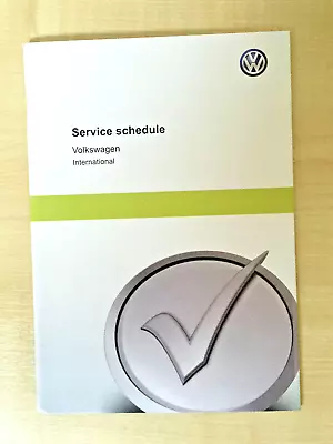 Vw Volkswagen Service Book New Unused Genuine Not Duplicate Polo • $11.19