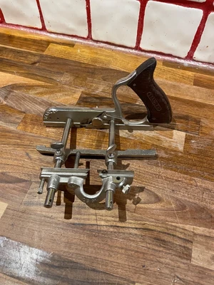 £32 • Buy VINTAGE STANLEY No 50 COMBINATION PLANE With Wooden Boxed Blade Set