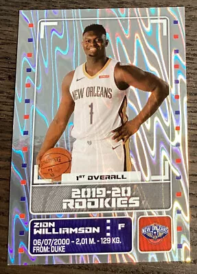 2019-20 European Edition Zion Williamson #449 Sticker Collection Rookie! #1978 • $1.75