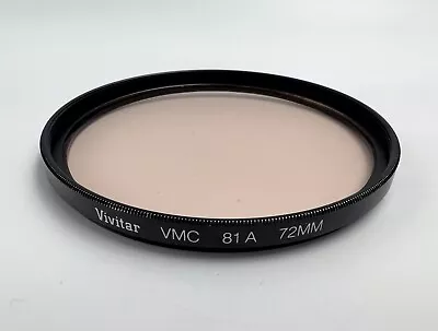 72mm Vivitar VMC 81A Multi-Coated Warming Filter USA • $9.50