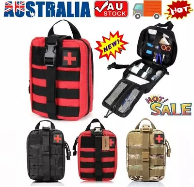 First Aid Kit Tactical Molle Medical Pouch Outdoor Emergency Survival Bag HG • $15.19