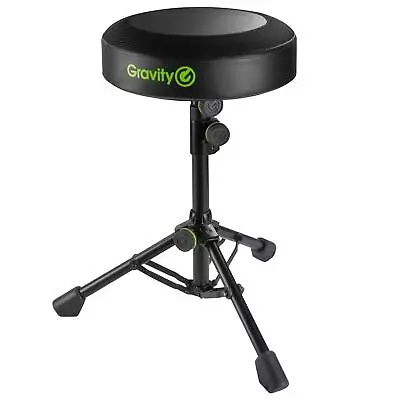 Gravity GFDSEAT1 Round Musicians Stool Foldable With Adjustable Height • $129.99