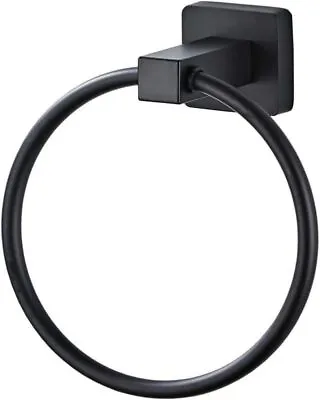 Matte Black Towel Ring For Bathroom Stainless Steel Rustproof Hand Towel Holder • $8.95