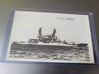 RPPC Navy U.S.S. Nevada EKC Real Photo Post Card Unposted • $18