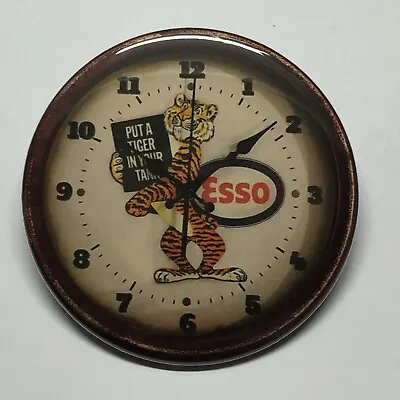Esso Put A Tiger In Your Tank Clock Advertising Pocket Mirror Vintage Style • $15