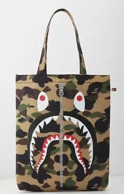 BAPE A BATHING APE Shark Camouflage Tote Bag Additional Novelty Items New • $67.02