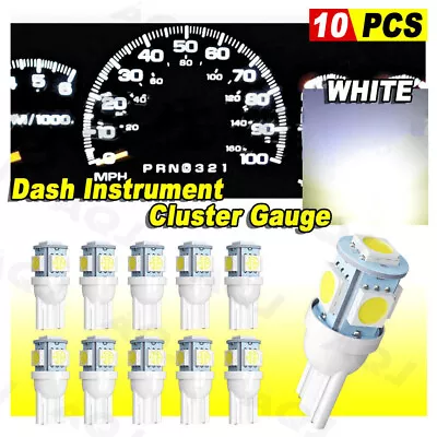 Dash Cluster Gauge White LED LIGHT BULB KIT Fit 92-96 Ford F150 F250 F350 Bronco • $9.79