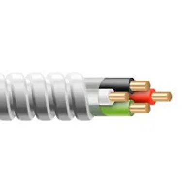 8/3 Metal Clad (MC) Cable With Ground Aluminum Armored Stranded Copper Conduct • $119.99