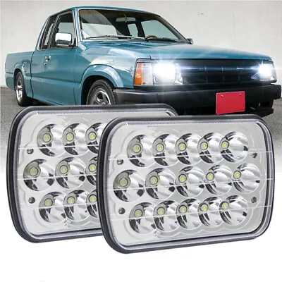 For Mazda B2000 B2200 B2600 RX-7 GLC Pickup 2pcs 7x6  Led Headlights Hi/Low Beam • $36.07