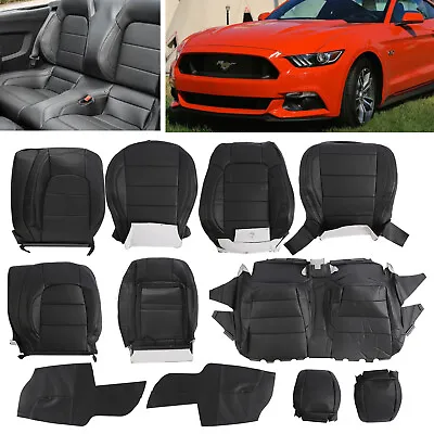 Fit 2015-2022 Ford Mustang Coupe GT V6 Eco Replacement Front Rear Seat Cover Set • $145.99