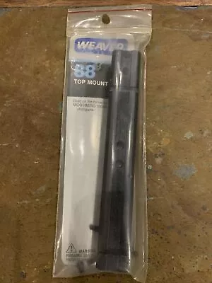 Weaver Top-Mount Scope Base #88 Gloss Black Mossberg 500AS And 600 • $8