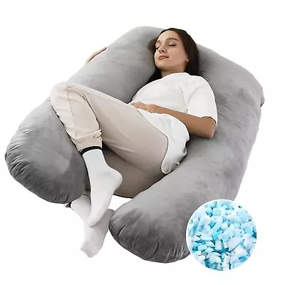 Pregnancy PillowsU-Shaped Pregnancy Pillows With Removable Cover For Sleepin... • $41.49