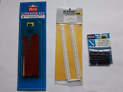 3 X Sets Of N Gauge  Building/Wagon Accessories -Peco/Slater/. Girder Awning • £5