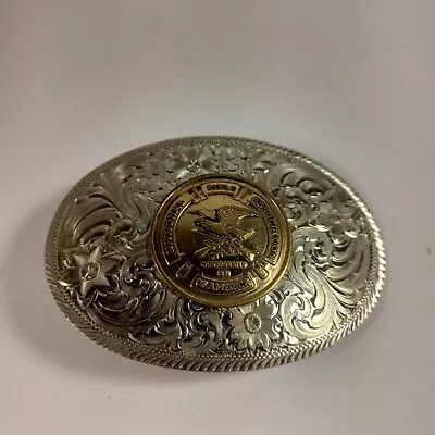 Vintage NRA Belt Buckle National Rifle Association Montana Silversmith Eagle USA • $45