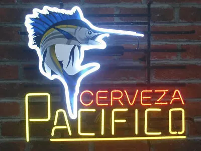 Cerveza Pacifico Swordfish Board Neon Sign Lamp Light Beer Bar With Dimmer • $149.99