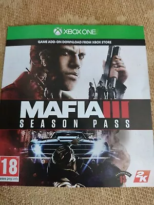Mafia 3 Season Pass DL C (NOT ACTUAL GAME) XBOX ONE • £4
