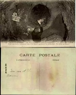 Chateau-Thierry Aisne France Le Vieux Chateau Dans Souterrains Underground Caves • $1.70