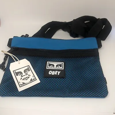 OBEY Propaganda. Side Bag Crossbody Blue Pure Teal. Limited Edition. Brand New • $50
