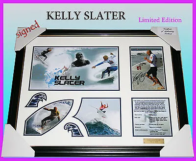 $83.30 • Buy  KELLY SLATER SURFING MEMORABILIA SIGNED FRAME, LIMITED EDITION W/COA