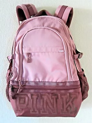 Victoria Secret Pink COLLEGIATE BACKPACK SCHOOL BOOK BAG TRAVEL GYM BEACH LARGE • $109