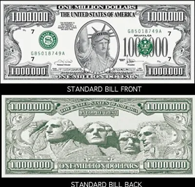 ONE (1) Million Dollar Bill Made In The USA Free Sleeve! Fast 1 Day Shipping! OS • $0.99