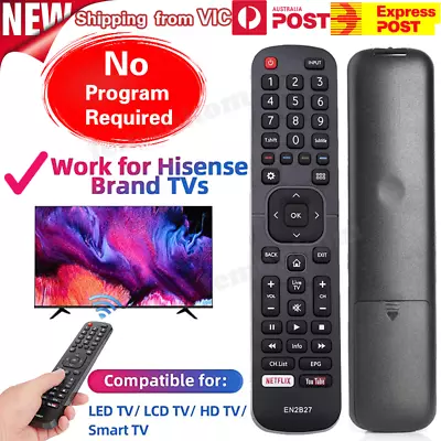 For HISENSE TV Remote Control EN2B27 OEM 40K321UW 50K321UW RC3394402/01 3139 238 • $5.94