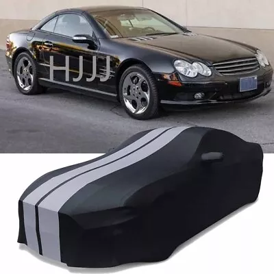 For Mercedes-Benz SL500 450 600 Stain Stretch Indoor Custom Grey Line Car Cover • $105.02