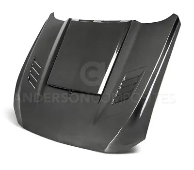 2018-2020 Ford Mustang Ram Air Double Sided Carbon Fiber Hood Gloss Finish • $2365
