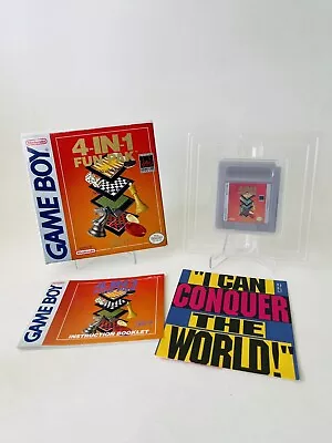 CIB ~* 4-In-1 Fun Pak *~ (Nintendo Gameboy Game Boy) Chess Checkers NEAR MINT!! • $67.95