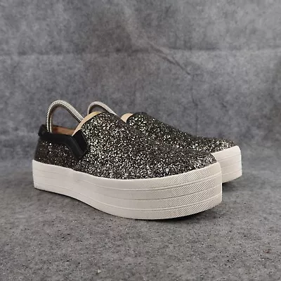 Mossimo Shoes Womens 7.5 Sneaker Slip On Platform Fashion Glitter Casual Trainer • $38.97