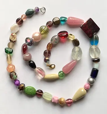 Multi-color Stone Necklace • $6.50