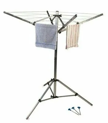 £32.22 • Buy Kampa Quad 4-Arm Collapsible Washing Line Airer With Tripod Foot