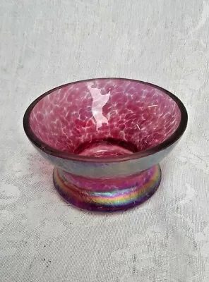 £4 • Buy Heron Glass Cranberry Tealight Holder - Second - 7.5 Cm - Hand Blown - Gift Box