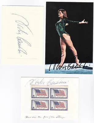 Nadia Comaneci Autograph Ensemble (3) With Postcard • $19.95