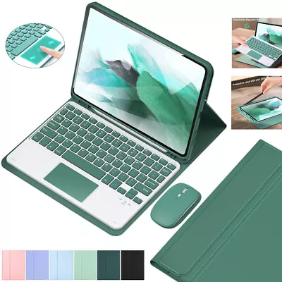 For Samsung Galaxy Tab A9+ A8 S9 FE/S9 S8 S7 Keyboard With Touchpad Case Mouse  • £14.99