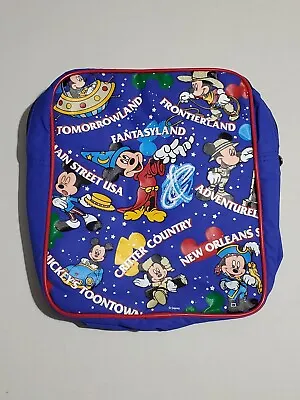 Disneyland Parks Vtg Kids Insulated Lunch Backpack Carry Bag Mickey Mouse Disney • $13.36