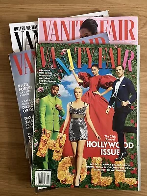 VANITY FAIR Magazine LOT OF 4 Hollywood Issue Dwayne The Rock Regina King Etc • $9