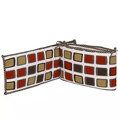 Houndstooth Red Brown Dot Dog Crib Bedding Set Hamper Mobile Valance Sheet • $29.99