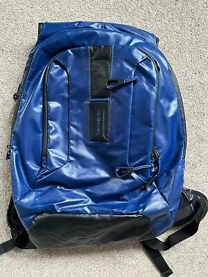 Samsonite Blue Polyurethane Coated Backpack • £24.95