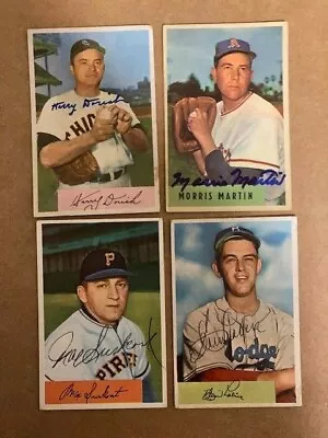 Clem Labine  Autographed Signed 1954 Bowman Card With COA • $48.38