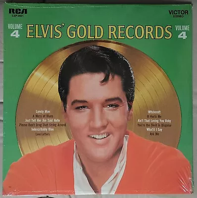 ELVIS PRESLEY Elvis' Gold Records Volume 4 RCA LSP-3921 LP NEW SEALED 70s ISSUE • $30