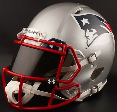 NEW ENGLAND PATRIOTS Authentic GAMEDAY Football Helmet W/ BLACK-TINT Eye Shield • $359.99