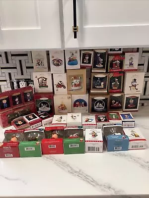 Hallmark Peanuts / Snoopy Christmas Ornaments Lot Of 41 Ornaments • $12.48