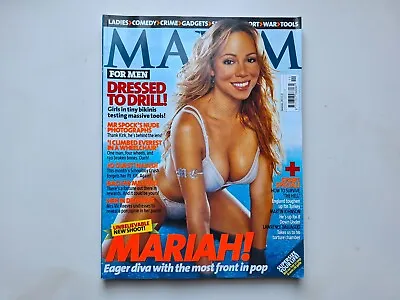 Mariah Carey Maxim UK Magazine November 2003 Playboy Penthouse Poster Photo • $5