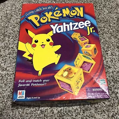 Vintage Pokemon Yahtzee Jr Board Game Milton Bradley Nintendo 1998 Incomplete • $5.18