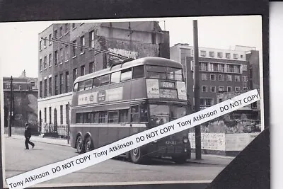 London Transport - K2 Type Trolley Bus No. 1322 @ Tott. Ct. Rd - Photo  # B10823 • £1