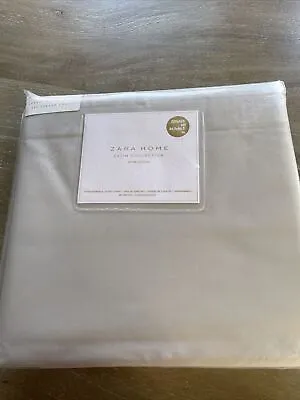 Zara Home: Gray Duvet Cover - Luxury Cotton Satin - 500TC -QUEEN - NEW P5 • $90